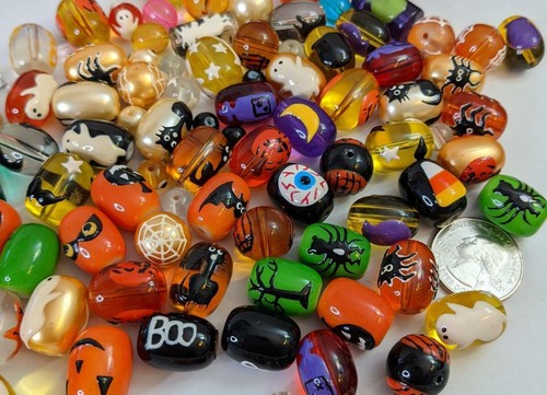 Halloween beads mix ghost - halloween,